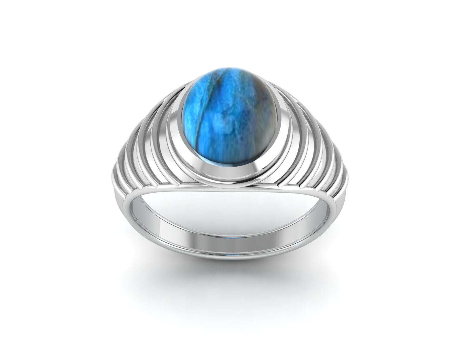 Bague labradorite argent Bering