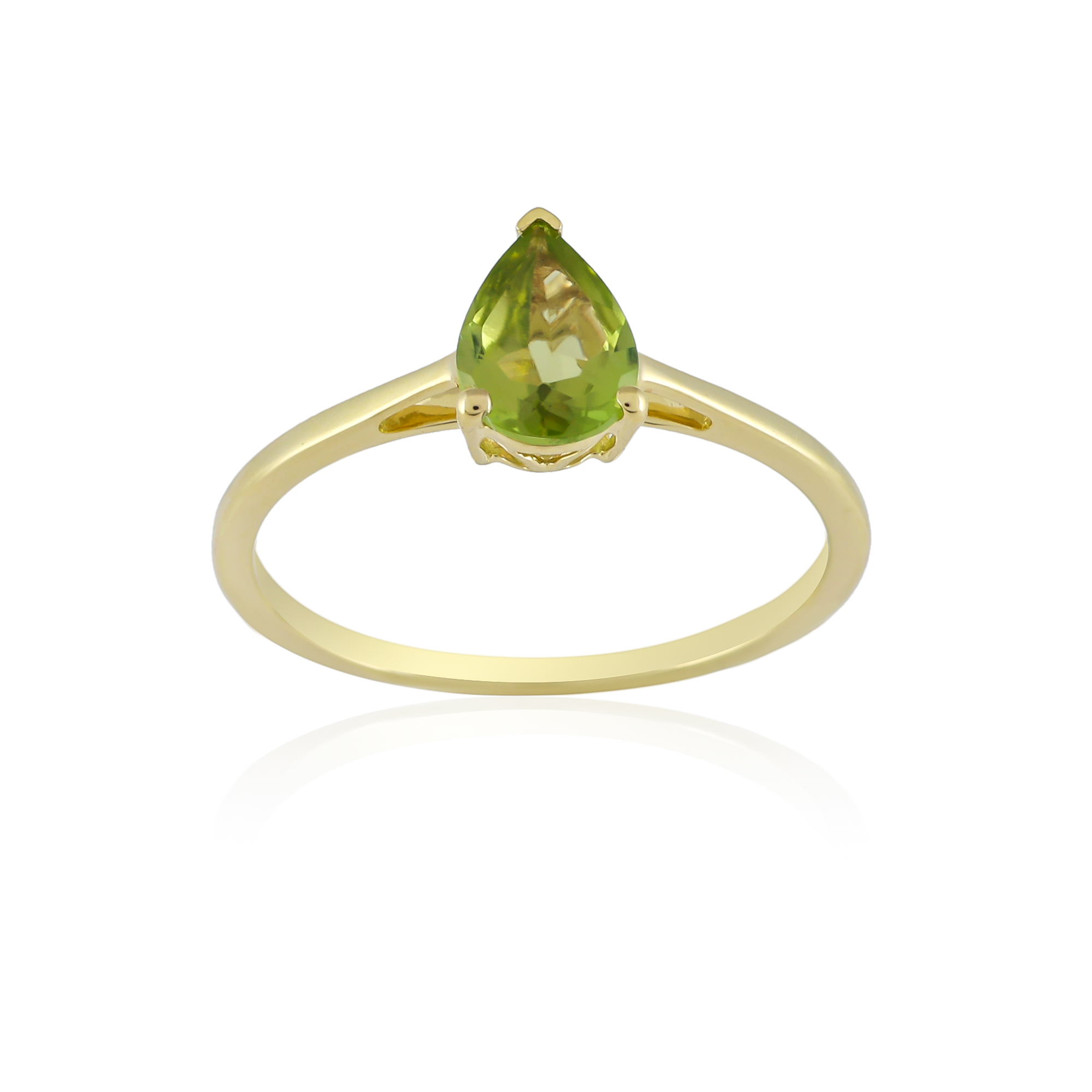 Bague en or 9 carats, Peridot BeauReal