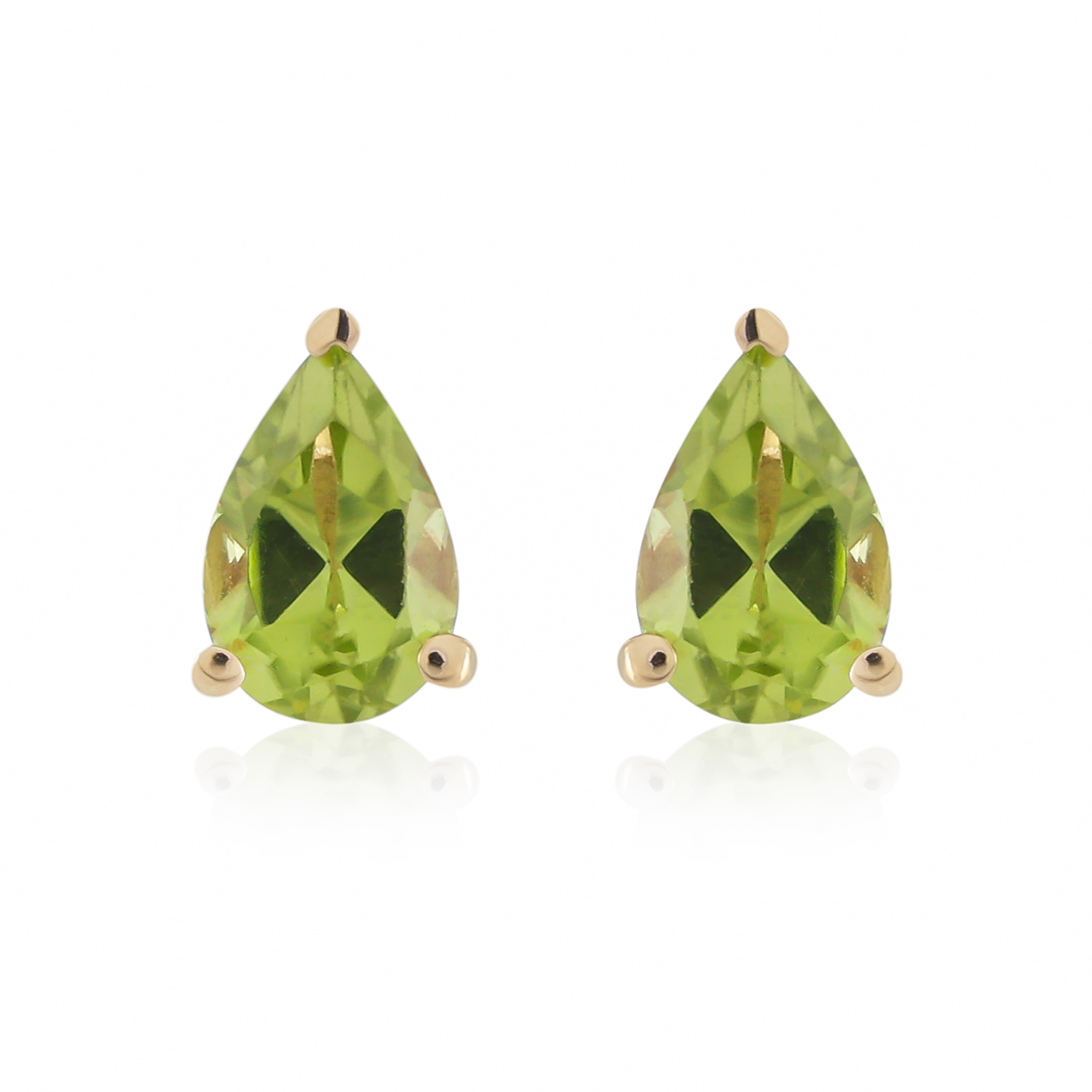Boucles d'oreilles en or 9 carats, Péridot BeauReal