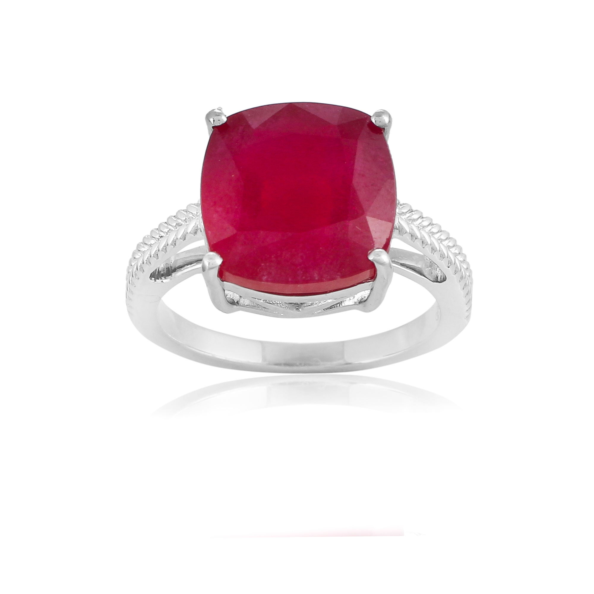 Bague en argent et rubis Flavia